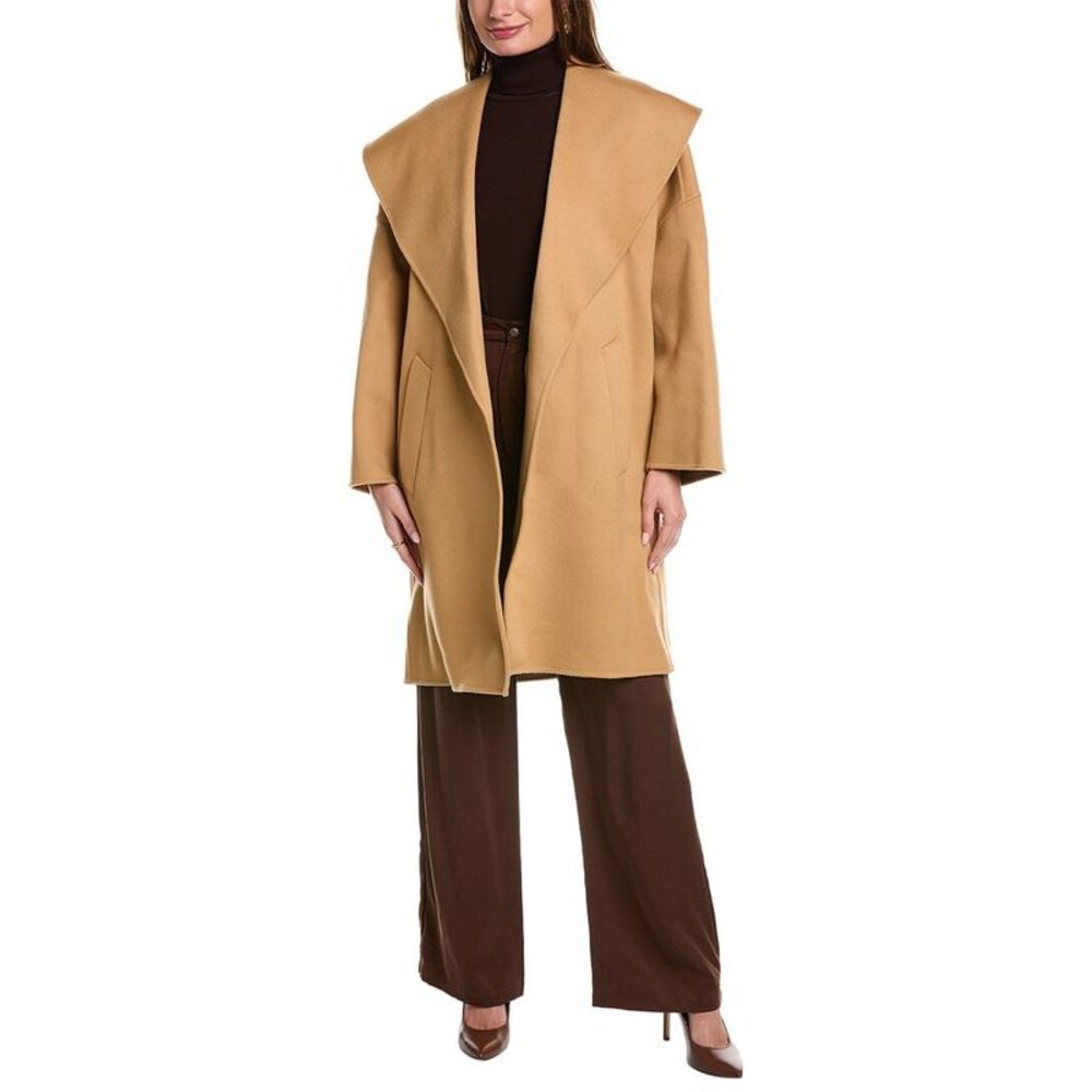 Michael Kors Collection Shawl Clutch Wool Coat